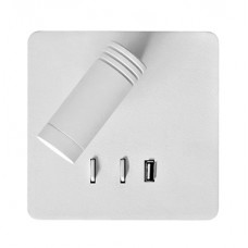 Φωτιστικό Reading Light LED Φωτισμού Εμπρός-Πίσω + USB Θερμό Φως Λευκό 17-00669-1